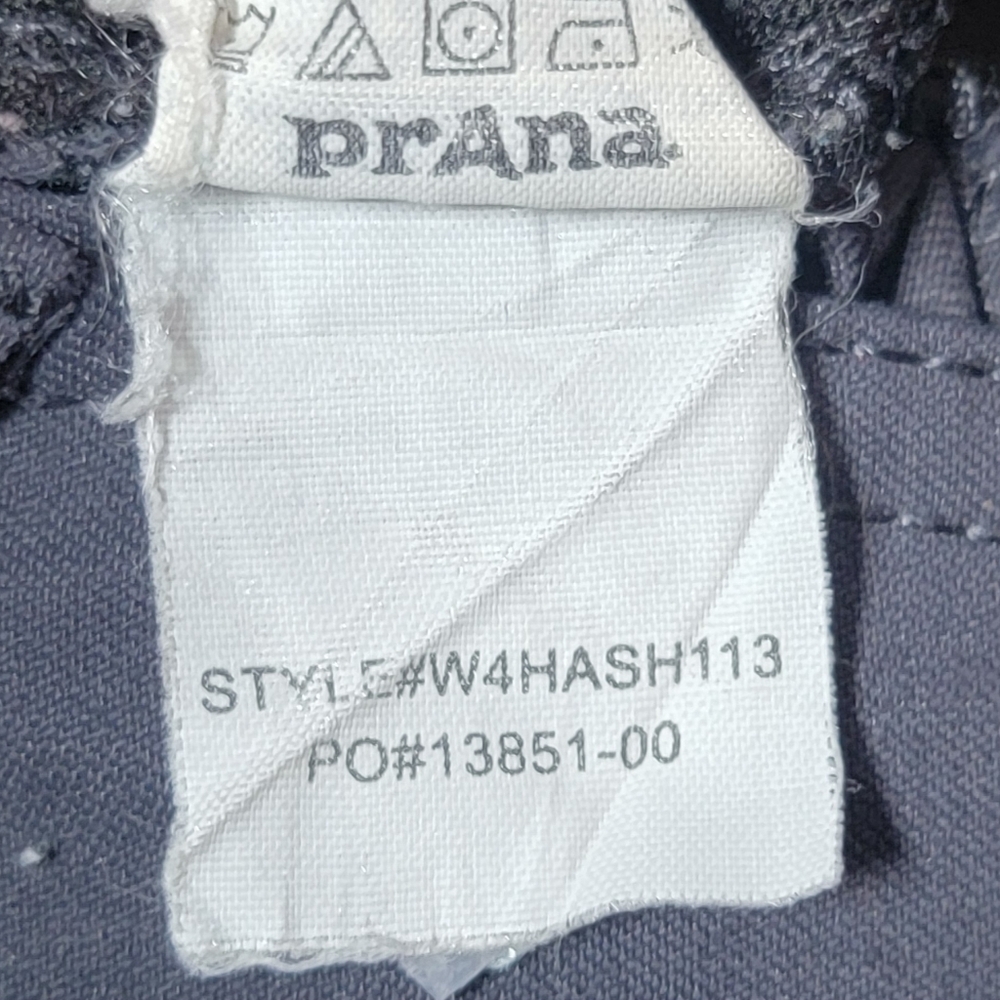 Prana Hallie Pants Women's 6 Short Slate Grey Low Rise Bootcut Outdoors Strechy - Picture 13 of 13